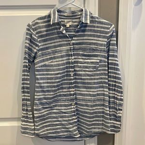 5/$25 Women’s J. crew striped button up shirt